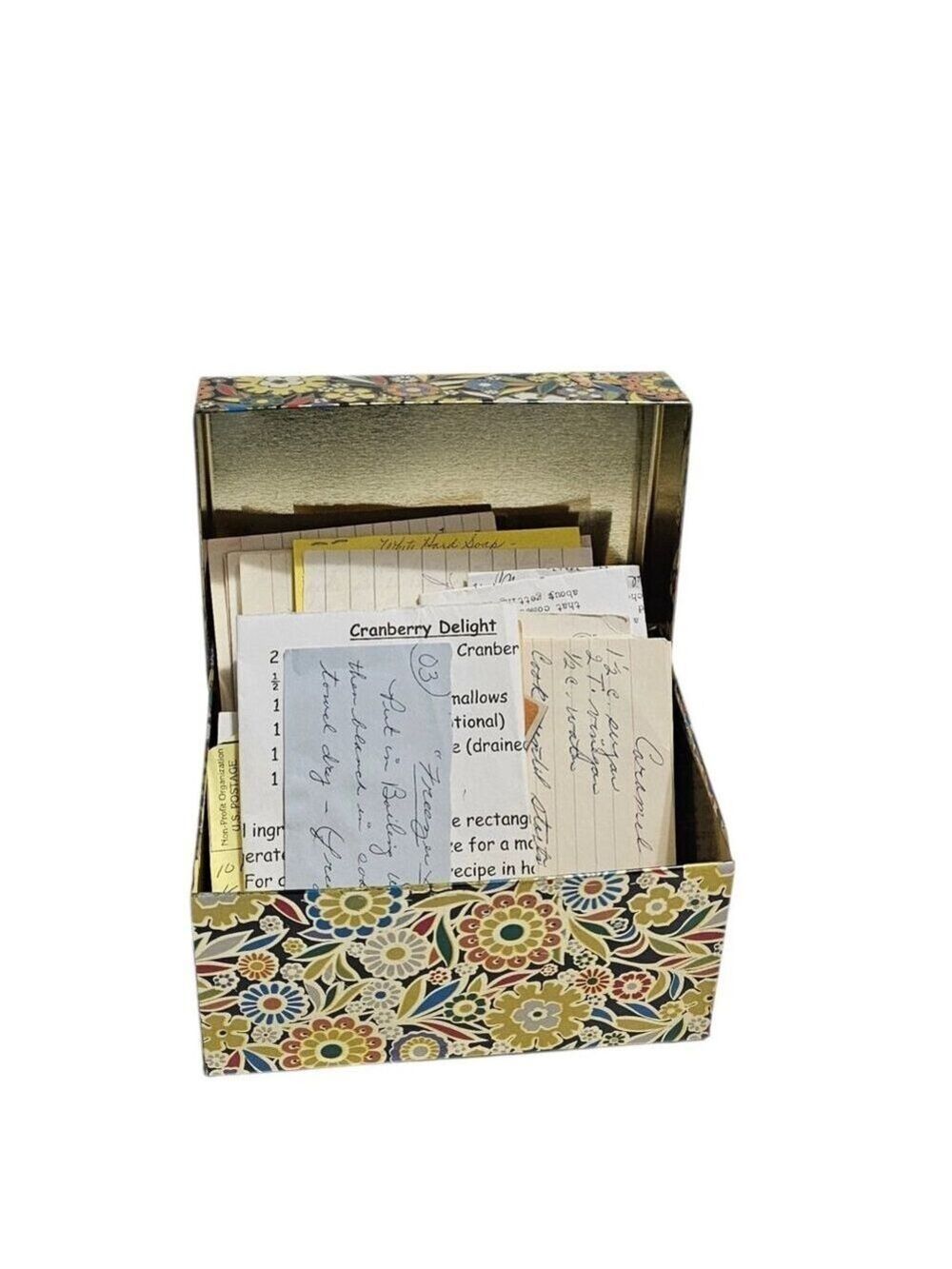 Vintage Flower Power Metal Recipe Box J Chein & Co Mid Century Modern MCM Groovy